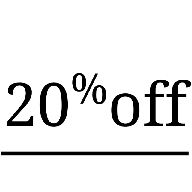 20% off